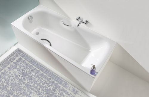 Kaldewei SANIFORM PLUS STAR Стальная ванна Mod.337 180*80*41 alpine white, без ножек, с отверстиями для ручек в Усть-Лабинске