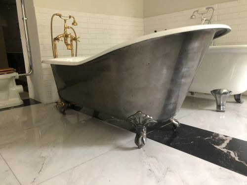 Чугунная ванна Goldman Element Loft 168x78x44x60 на лапах, с хромированным сифоном в Усть-Лабинске