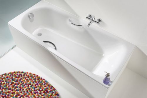 Kaldewei Eurowa Verp. Стальная ванна 150*70*39, alpine white, без ножек, с отверстиями для ручек в Усть-Лабинске